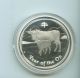 2009 Australia Lunar Year Of Ox 1 Oz.  Proof Silver Coin Box & Mintage: 5000 Silver photo 3