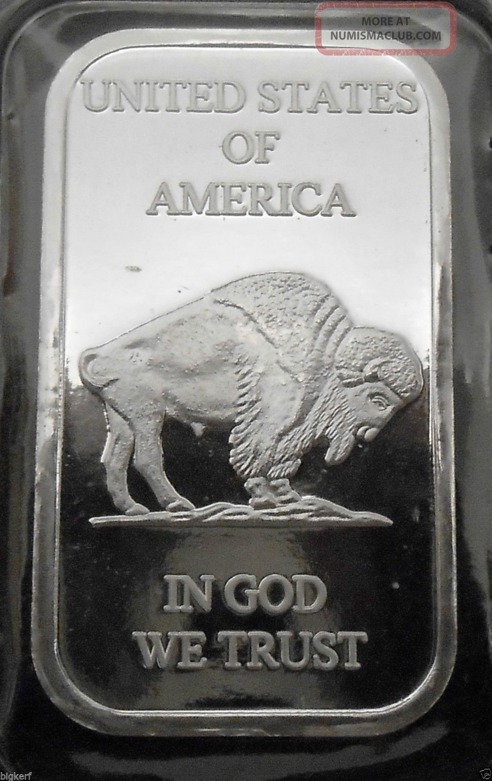 Indian Buffalo Head Bar {unc} One Troy Ounce 999 Fine Silver Bullion