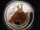 Good Luck Horse/horseshoe 1 Oz.  999 Fine Silver Bullion Art Round Coin Silver photo 2