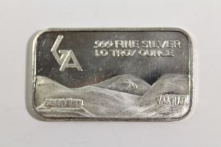 Golden Analytical And Refining Company,  1 Troy Oz.  999 Fine Silver Art Bar photo