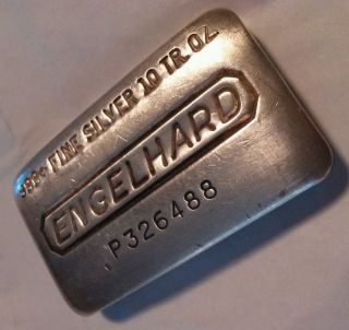 Engelhard P Series 10 Oz.  999 Silver Bar - One Day Only photo