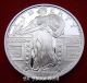 Solid Silver Round 1 Troy Oz Lady Liberty American Flying Eagle.  999 Proof - Like Silver photo 1