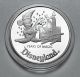 Disney Mickey 35 Years Of Magic 1 Troy Oz.  999 Fine Silver Coin Round Silver photo 2