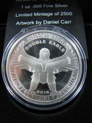 Fair Trade Silver 1 Oz Double Eagle Proof Better Than Sbss ` photo