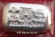 Solid Silver Bar 1 Troy Oz Atlantis Tiger Hand Poured Loaf Bar Fine.  999 Bu Silver photo 1