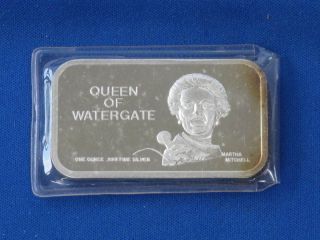 Martha Mitchell Queen Of Watergate.  999 Silver Art Bar B0334 photo