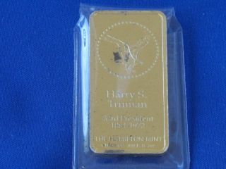 Harry Truman Hamilton Silver Art Bar B0450 photo
