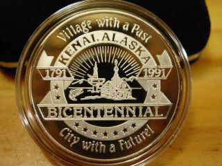 Alaska Kenai Bi - Centennial Medallion.  999 Fine Silver Proof 1 Troy Oz photo