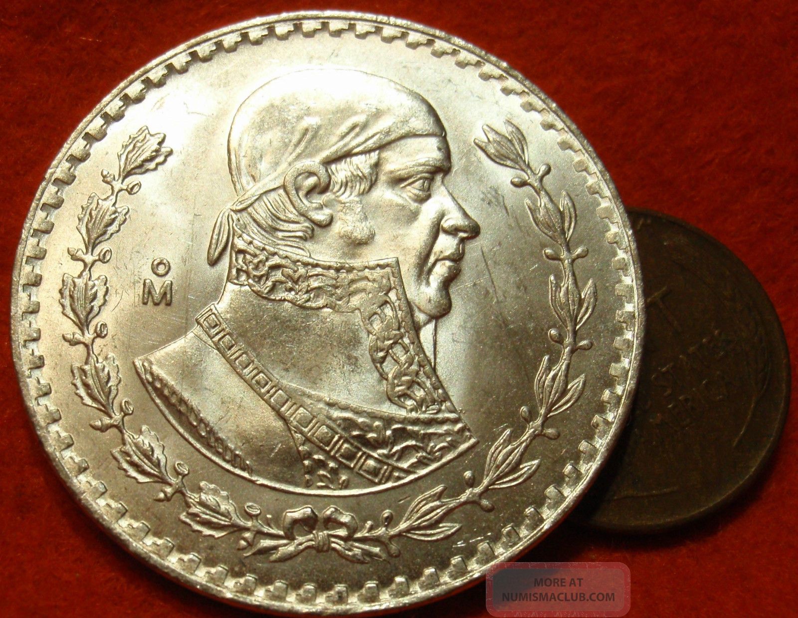 Mexican Silver Dollar Coin One Peso Big grande 1966 Un Peso Mexico 
