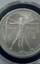1 Oz.  999 Silver Vitruvian Man Coin 2nd In Deluminati Series Ghost Money Was 1st Silver photo 3