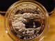 Alaska Official State 1998 Moose.  999 Silver Proof 1 Troy Oz Gold Relief Silver photo 1