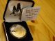 Alaska Official State 1998 Moose.  999 Silver Proof 1 Troy Oz Gold Relief Silver photo 3