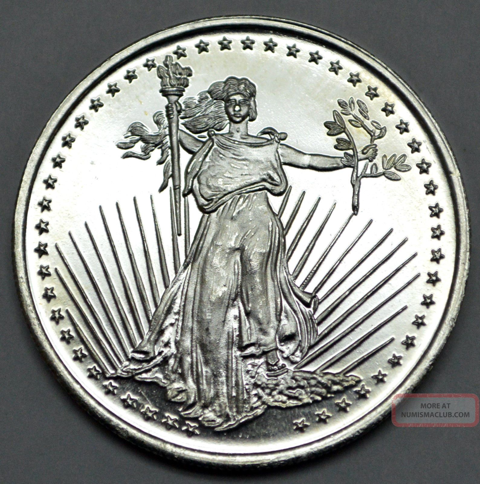 One Ounce 1 Oz. 999 Fine Troy Ounce / Winchester Indiana / Silvertowne