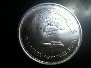Silver Liberty A - Mark Round {unc} One Troy Ounce.  999 Fine Silver Bullion Coin photo