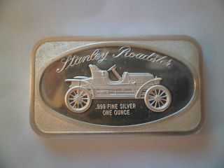 Stanley Roadster Automobile 1 Oz Troy.  999 Silver Bar photo