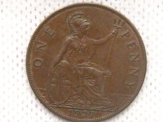 Penny 1927 Great Britian George V photo