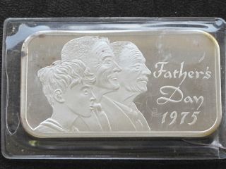 1975 Father ' S Day Silver Art Bar Madison A9916 photo
