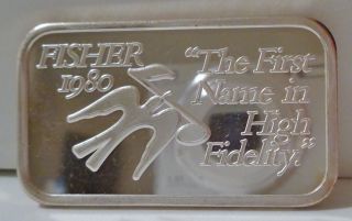 Fisher High Fidelity.  999 Silver Art Bar Tm - 23 Mintage 50 Collectable Sn 50 photo