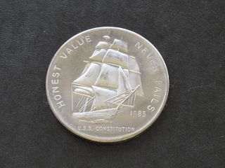 Uss Constitution Silver Art Round Liberty A9080 photo