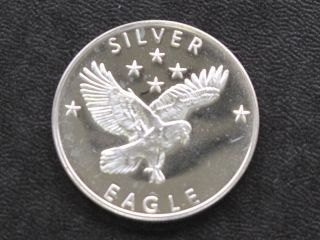 G G Mining Silver Eagle Silver Art Round C3480 photo