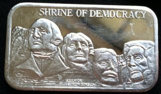 1 Oz Fine Silver Shrine Of Democracy photo