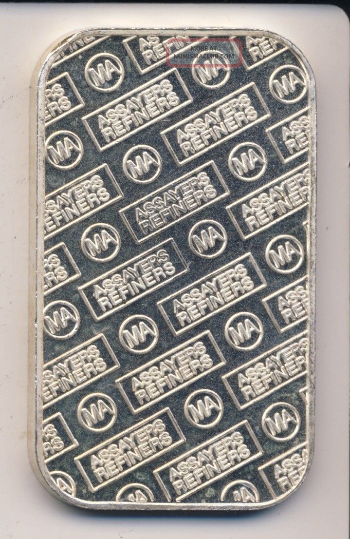 The Metal Arts Co. 999 Silver Art Bullion Bar Numbered Dated 1913