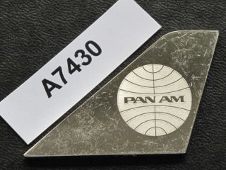 Pan American Airways U.  S.  Tail Fin Silver Art Bar A7430 photo