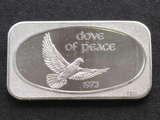 Ussc 1973 Dove Of Peace Silver Art Bar A6002 photo