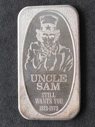 Ussc 1973 Uncle Sam Silver Art Bar A6056 photo