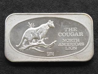 Ussc 1974 The Cougar Silver Art Bar A6055 photo