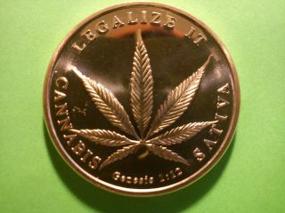 1 Oz.  999 Fine Solid Copper Bullion,  (weed / Genesis 1:12 Coin) X 1. photo
