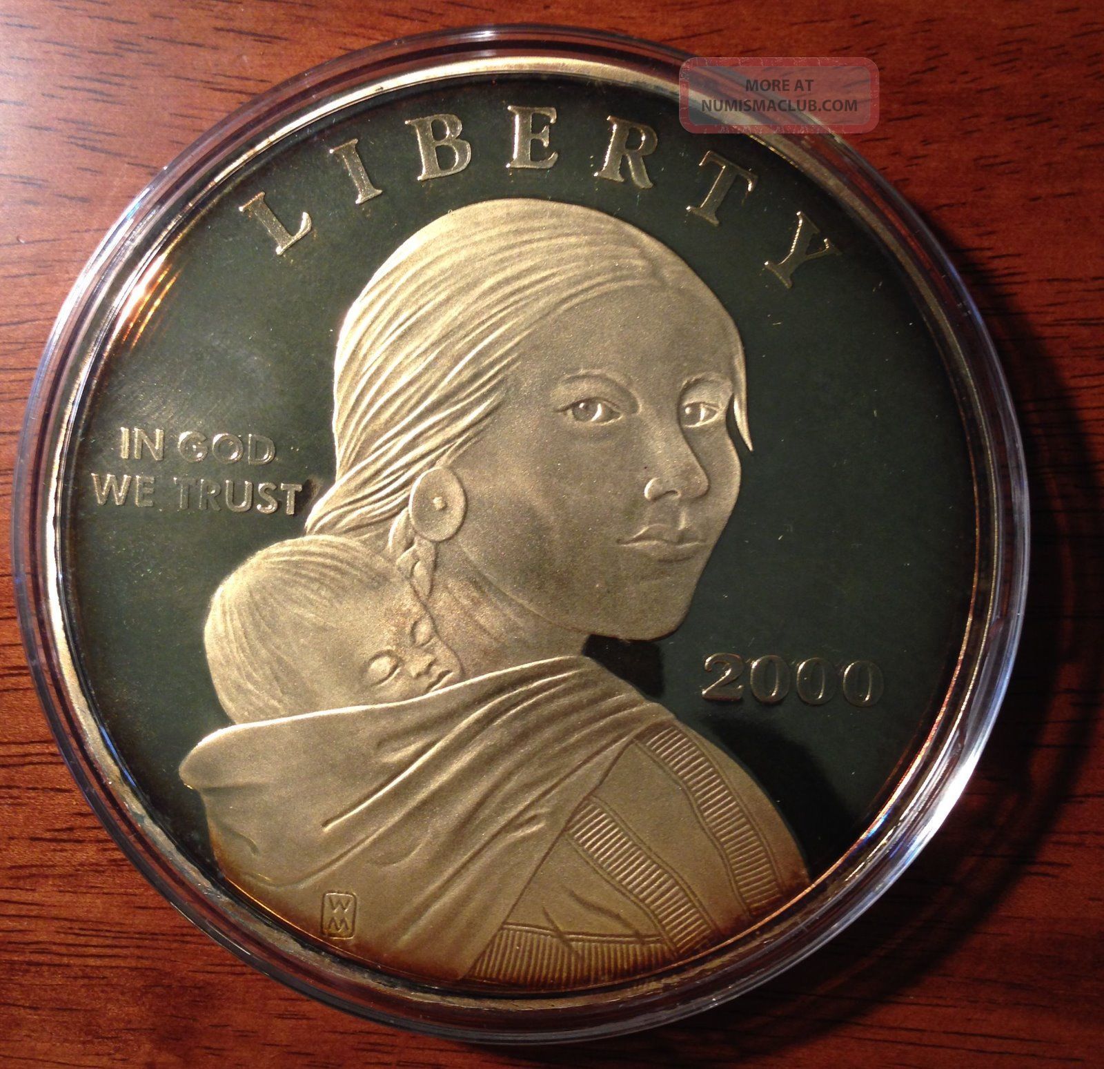 4 Oz Proof Silver Sacagawea Dollar 999 Fine