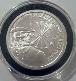 1 Oz.  999 Silver Debt & Death / Freedom Girl Double Obverse Extremely Rare Sbss photo