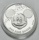 Disney Mickey 75th Anniversary The Prince Pauper 1 Oz.  999 Enamel Silver Coin Silver photo 1