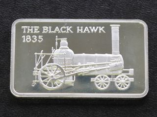 The Black Hawk 1835 Locomotive Silver Art Bar Mount Everest C2701 photo