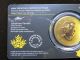 2014 1 Oz Howling Wolf Gold Maple Leaf Canada Pure 99999 Coin $200 Gold photo 8