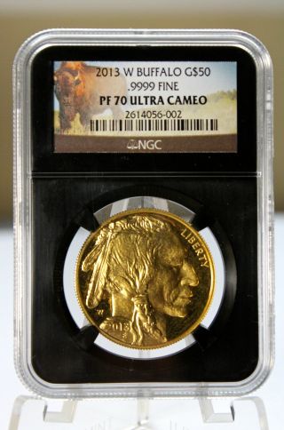 2013 W Buffalo Gold $50.  999 Pf 70 Ultra Cameo photo