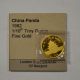 1982 China Panda 1/10oz 99.  9% Gold 10 Yuan Coin First Year Gold photo 4