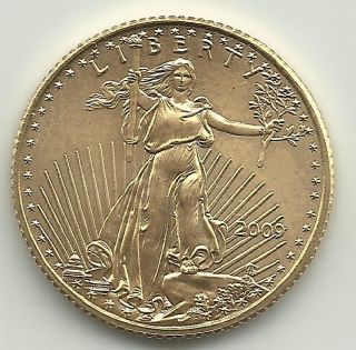 2009 $5 Dollar 1/10th Ounce Fine Gold American Eagle photo