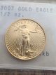 2007 $25 1/2 Oz Gold American Eagle Better Date Gold photo 2
