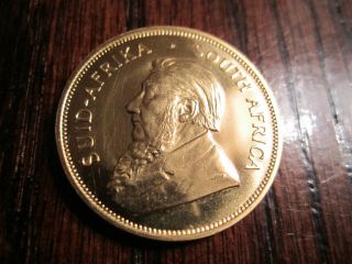1978 South African Krugerrand 1oz.  999 Fine Gold Coin Bullion photo