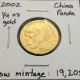 2002 China 100 Yuan - Key Date 1/4 Oz Gold Panda Gold photo 1