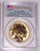 2013 - W $50 100th Anniverary Reverse Proof Buffalo Pcgs Pr70 First Strike Flag Gold photo 1