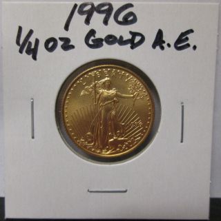 1996 1/4 Oz $10 Gold American Eagle Unc Coin photo