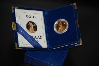 1987 Proof American Eagle One Half Ounce $25 Gold Coin Philadelphia photo