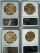 2008 W 2011 W 2012 W 2013 W Gold American Eagle (s) 4 Rarest Burnished All Ms70s Gold photo 1
