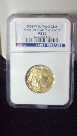2008 W Buffalo $25 Ngc Ms70 Early Releases - As Good As It Gets - photo