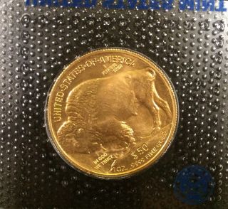 2013 American 50 Dollar 1 Oz.  Buffalo.  999% Brilliant Uncirculated Gold Coin photo