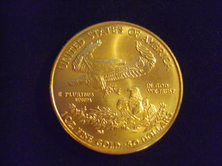 22k 2001 American Eagle 1 Oz $50 Fifty Dollar Gold Bullion Coin photo