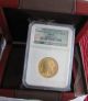 2008 W $25 Gold Buffalo Coin,  1/2 Oz. ,  Ngc Ms 70,  First Year Issue W Box & Gold photo 2